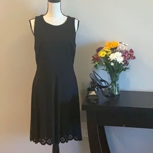 Sleeveless black dress by Loft. Size 10
